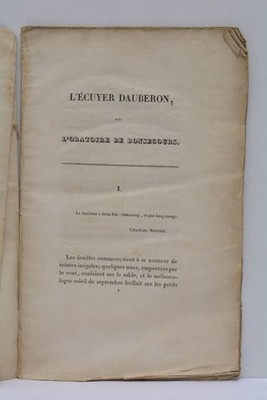 WALDOR L'ÉCUYER DAUBERON PARIS 1832