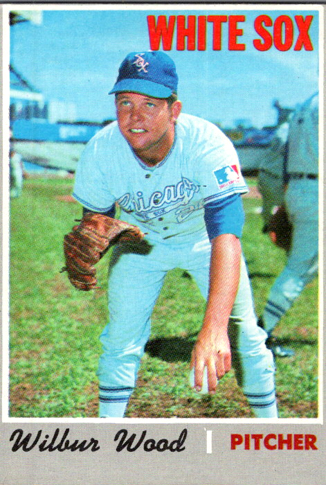 1970 Topps Baseball Wilbur Wood #342 Chicago White Sox