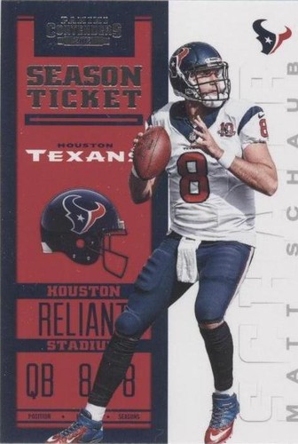 2012 Panini Contenders Matt Schaub #38