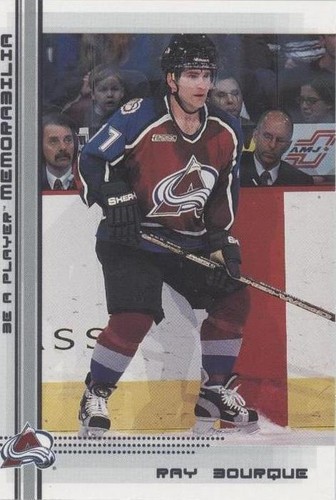 2000-01 In the Game Be A Player Memorabilia - Ray Bourque #284