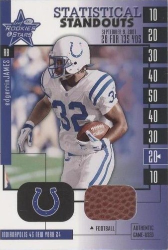 2001 Leaf Rookies & Stars Edgerrin James #SS-8