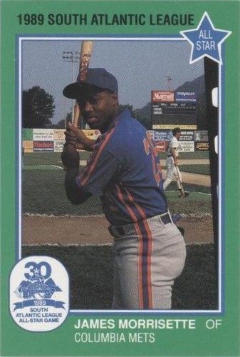 1989 Grand Slam South Atlantic League All-Stars - James Morrisette #20