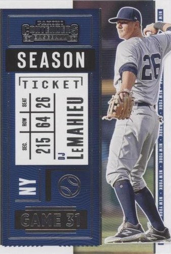 2020 Panini Contenders - D.J. LeMahieu #55