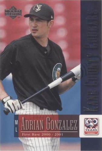 2001 Upper Deck Minor League Baseball Centennial - Adrian Gonzalez #75