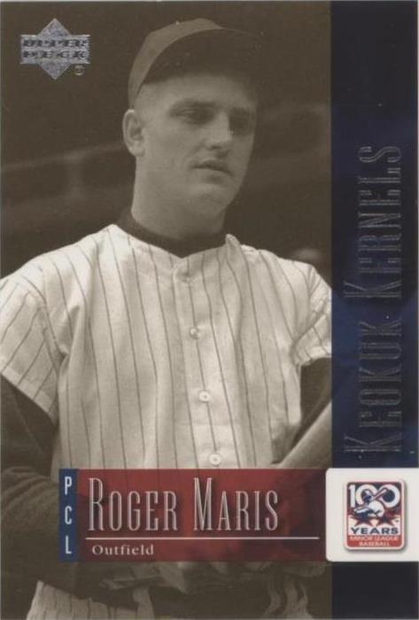 Centenario de béisbol de ligas menores Upper Deck 2001 - Roger Maris #22