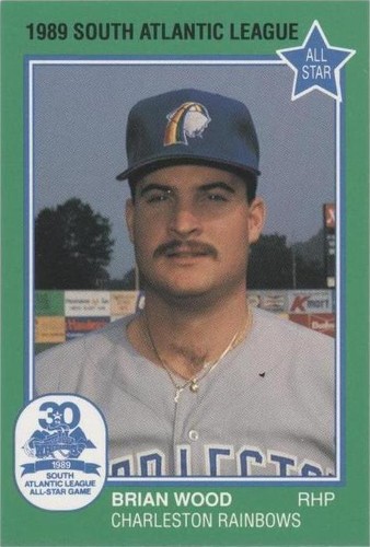 1989 Grand Slam South Atlantic League All-Stars - Brian Wood #8