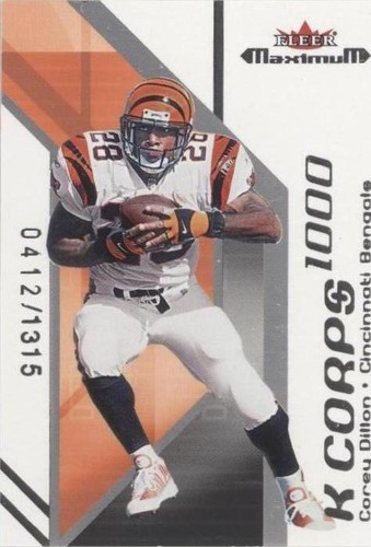 2002 Fleer Maximum Corey Dillon #31 KC