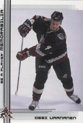 2000-01 In the Game Be A Player Memorabilia - Ossi Vaananen #484