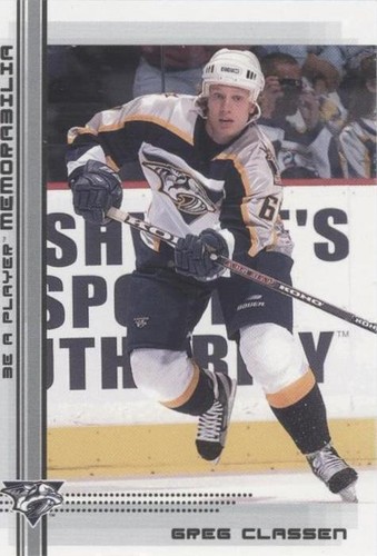 2000-01 In the Game Be A Player Memorabilia - Greg Classen #442