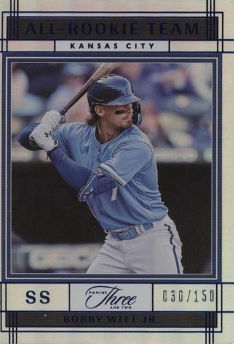 2022 Panini Three and Two - Bobby Witt Jr. #ART-11