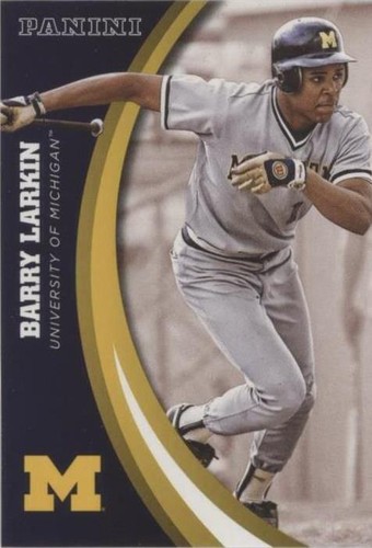 BARRY LARKIN 1991 Greats card Michigan Wolverines Baseball