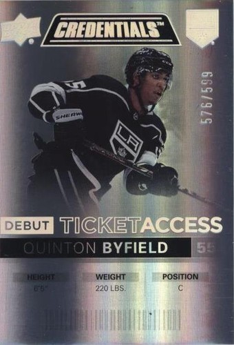 2021-22 Upper Deck Credentials - Quinton Byfield #145