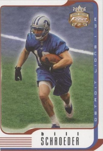 2002 Fleer Focus Jersey Edition Bill Schroeder #90