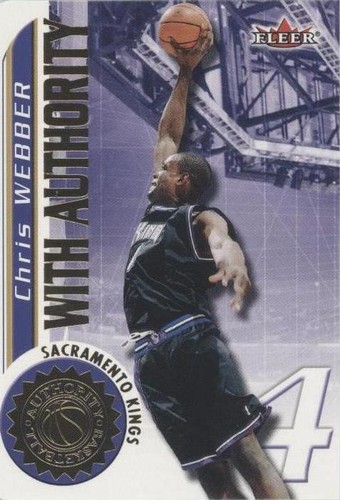 2000-01 Fleer Authority - Chris Webber #4 WA