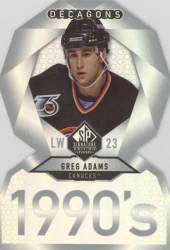 2020-21 Upper Deck SP Signature Edition Legends - Greg Adams #DC-63
