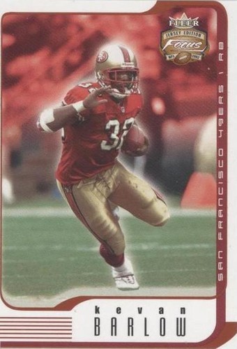 2002 Fleer Focus Jersey Edition Kevan Barlow #36