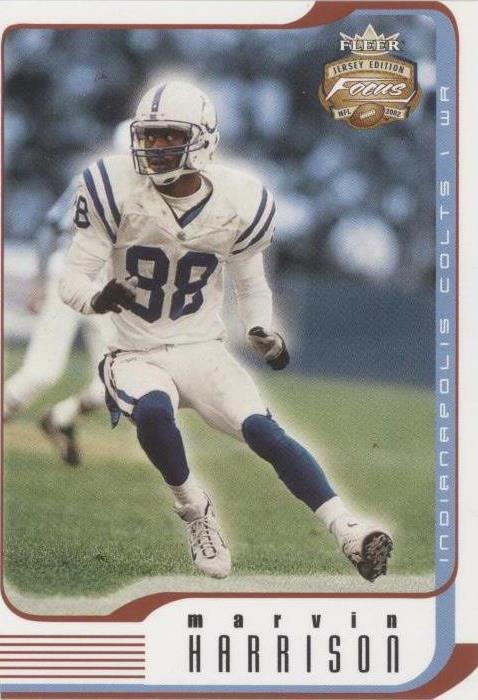 2002 Fleer Focus Jersey Edition Marvin Harrison #71