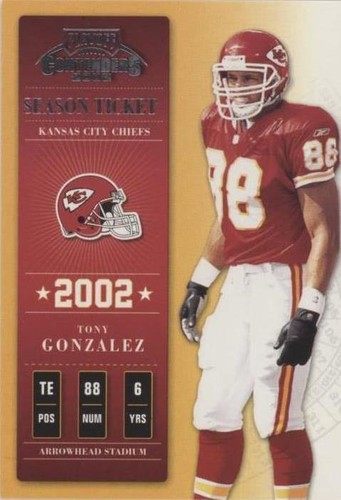 2002 Playoff Contenders Tony Gonzalez #45