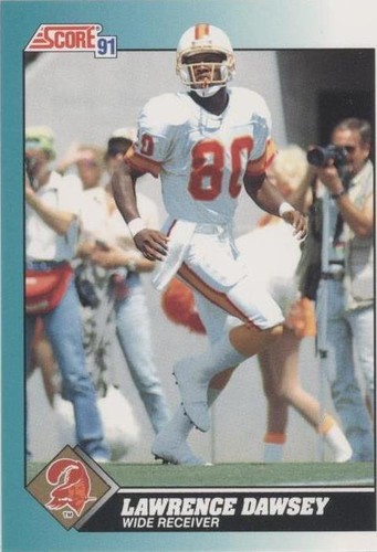 1991 Score Rookie & Traded Lawrence Dawsey #74T