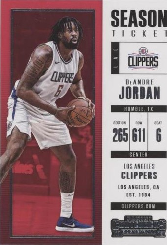 2017-18 Panini Contenders - DeAndre Jordan #100