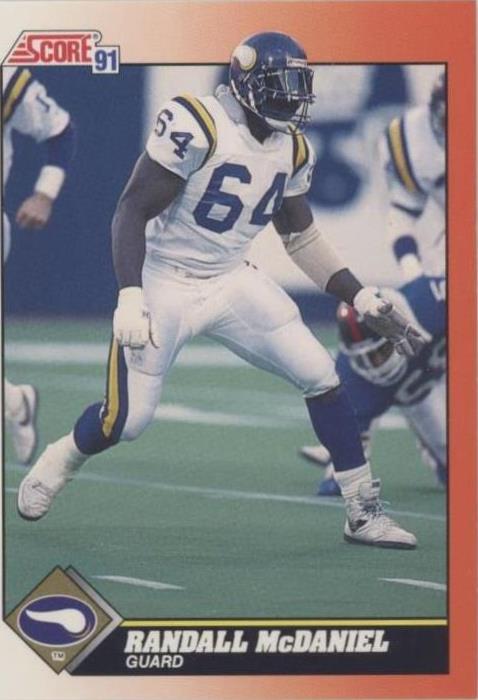 1991 Score Randall McDaniel #375