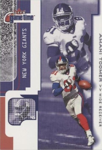 2001 Fleer Game Time Amani Toomer #104