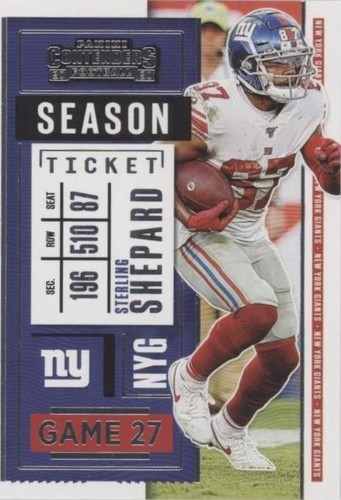 2020 Panini Contenders Sterling Shepard #37