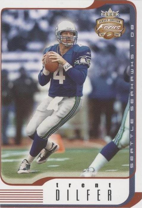 2002 Fleer Focus Jersey Edition Trent Dilfer #7