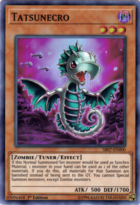YGO-3x-Near Mint-Tatsunecro - SR07-EN000 - Super Rare - 1st