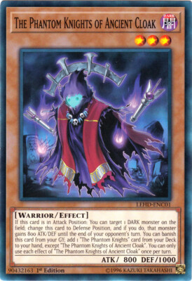 The Phantom Knights of Ancient Cloak - LEHD-ENC01 - Common - 1st Edition x3 - Ne