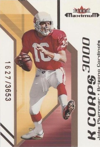 2002 Fleer Maximum Jake Plummer #8 KC