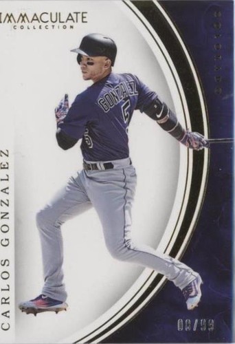 2016 Panini Immaculate Collection - Carlos Gonzalez #92