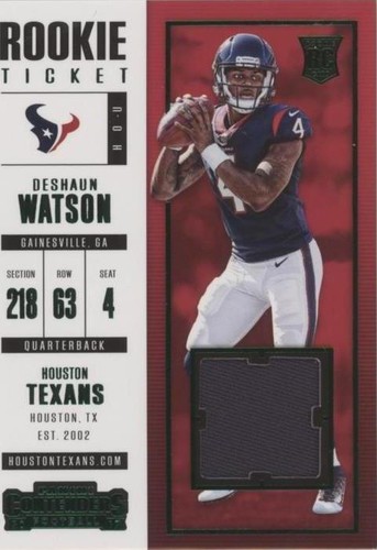 2017 Panini Contenders Deshaun Watson #SW-2