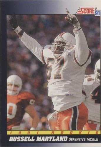1991 Score Russell Maryland #565