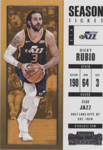 2017-18 Panini Contenders - Ricky Rubio #64