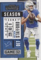 2020 Panini Contenders Matthew Stafford #66