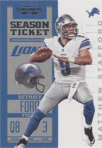 2012 Panini Contenders Matthew Stafford #32