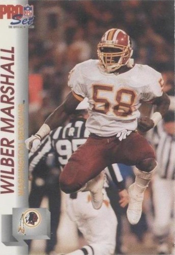 1992 Pro Set Wilber Marshall #677
