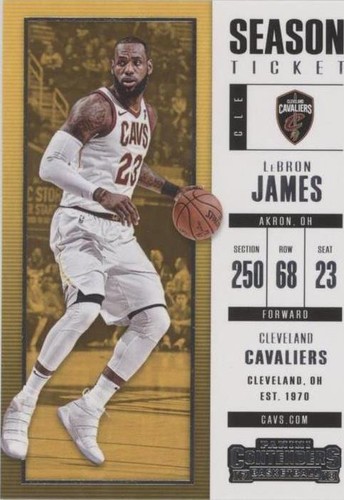 2017-18 Panini Contenders - LeBron James #20