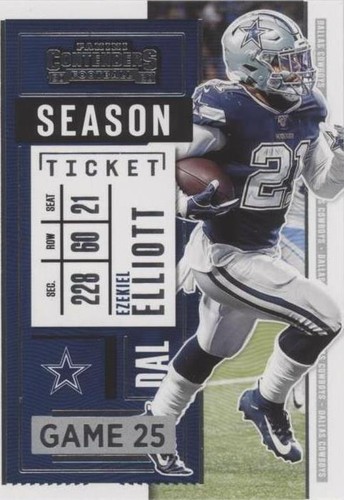 2020 Panini Contenders Ezekiel Elliott #75