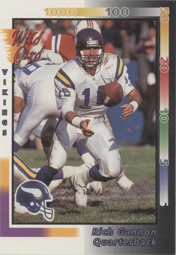1992 Wild Card Rich Gannon #62