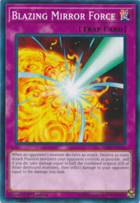 Yugioh! LP Blazing Mirror Force - SDPL-EN034 - Common - 1st Edition Lightly Play