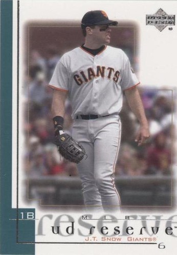 2001 Upper Deck Reserve - J.T. Snow #136