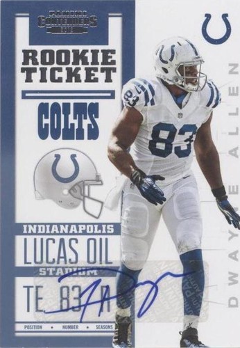 2012 Panini Contenders Dwayne Allen #223