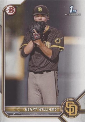 2022 Bowman Draft - Henry Williams #BD-119