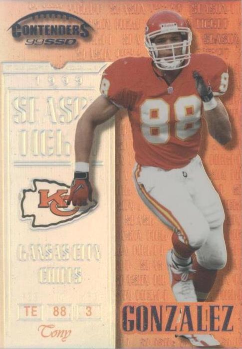 Playoff Contenders SSD 1999 Tony Gonzalez #132