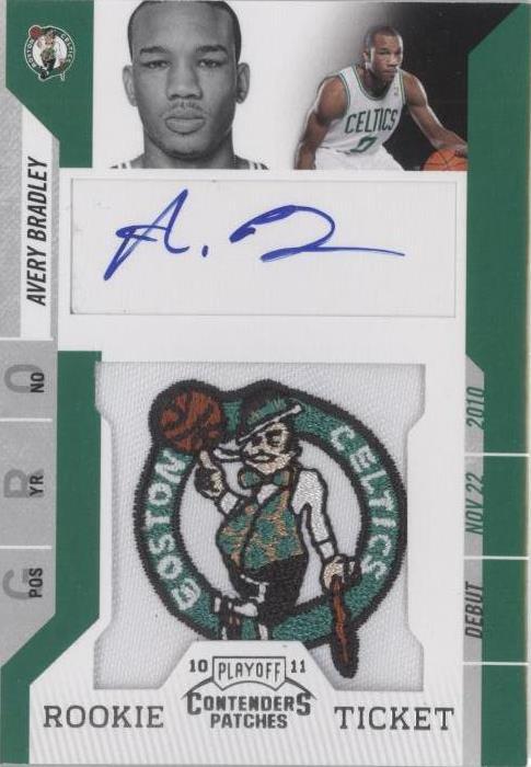 2010-11 Playoff Contenders Patches - Rookie Ticket Autograph #118 Avery Bradley (AU, RC)