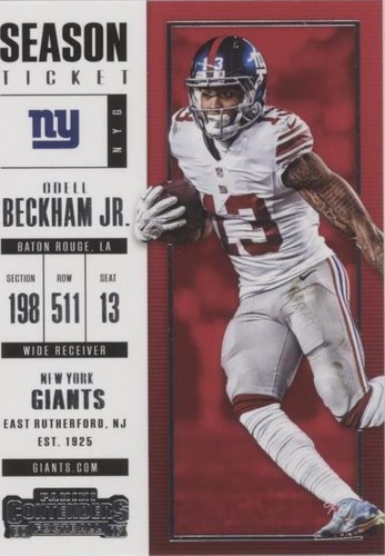 2017 Panini Contenders Odell Beckham Jr. #81