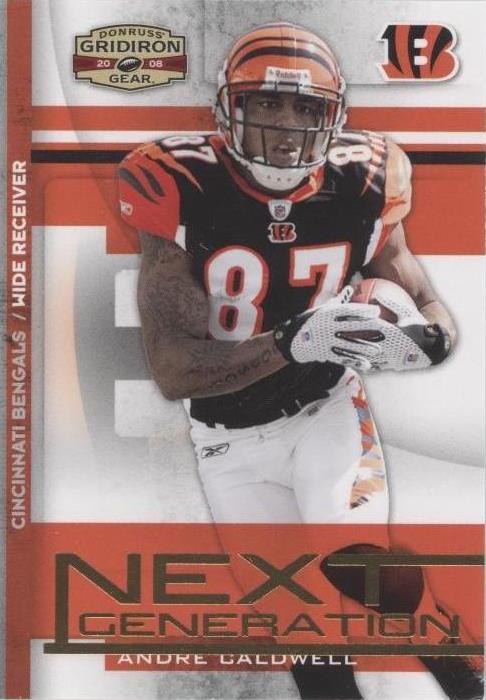 2008 Donruss Gridiron Gear Andre Caldwell #NG-32