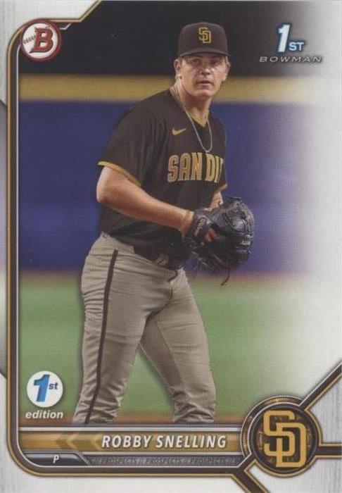 2022 Bowman Draft 1st Edition - Robby Snelling #BD-82